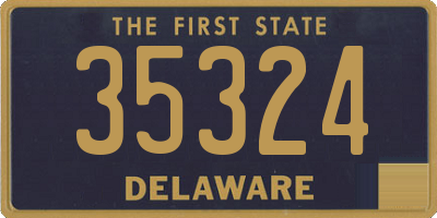 DE license plate 35324