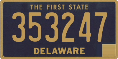DE license plate 353247