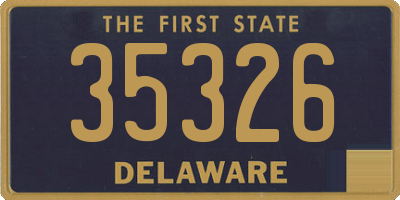 DE license plate 35326
