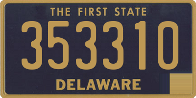 DE license plate 353310