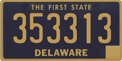 DE license plate 353313