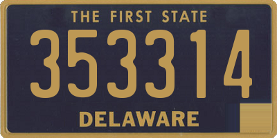 DE license plate 353314