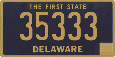 DE license plate 35333