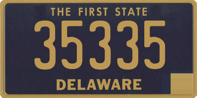 DE license plate 35335