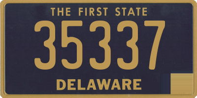 DE license plate 35337