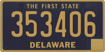 DE license plate 353406
