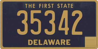 DE license plate 35342