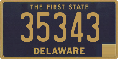 DE license plate 35343