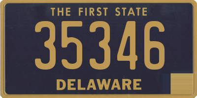 DE license plate 35346