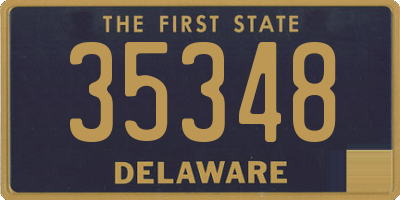 DE license plate 35348