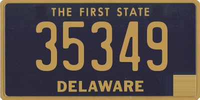 DE license plate 35349