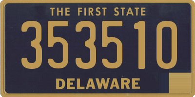 DE license plate 353510