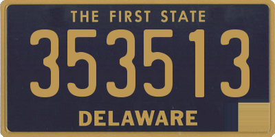 DE license plate 353513