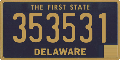 DE license plate 353531