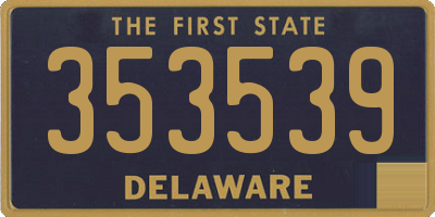 DE license plate 353539