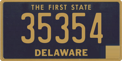 DE license plate 35354