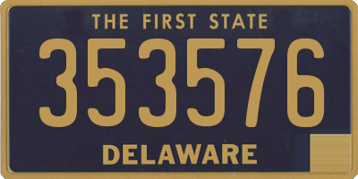 DE license plate 353576