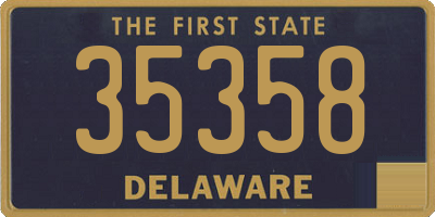 DE license plate 35358