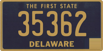 DE license plate 35362