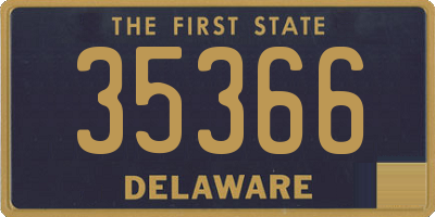 DE license plate 35366