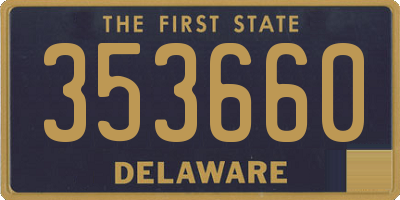 DE license plate 353660