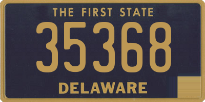 DE license plate 35368