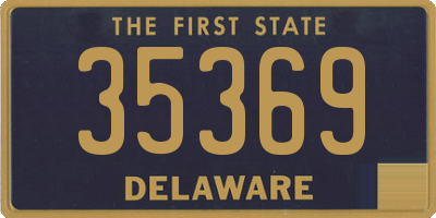 DE license plate 35369