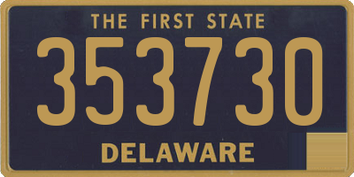 DE license plate 353730