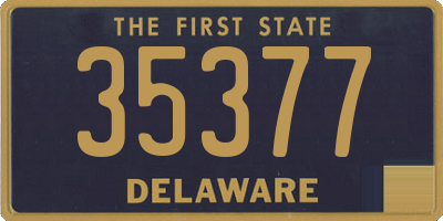 DE license plate 35377