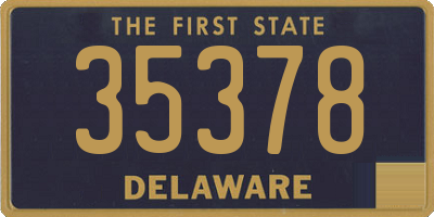 DE license plate 35378