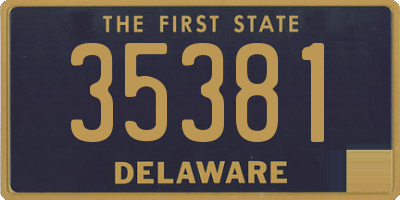 DE license plate 35381