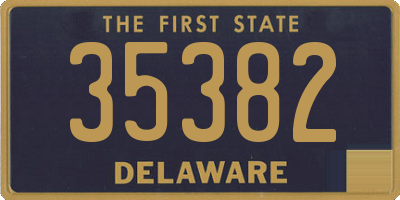 DE license plate 35382