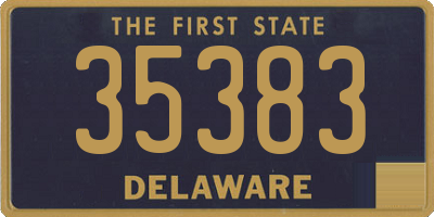 DE license plate 35383