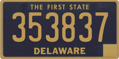 DE license plate 353837