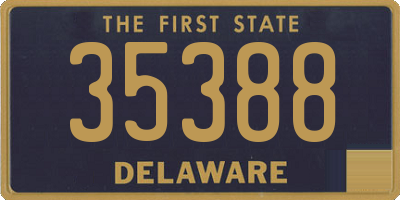 DE license plate 35388