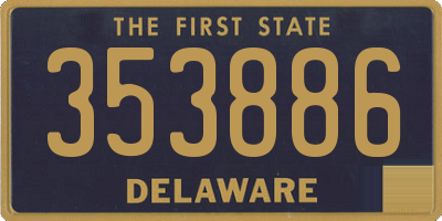 DE license plate 353886