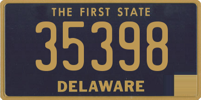 DE license plate 35398
