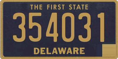 DE license plate 354031