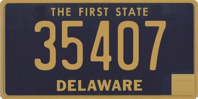 DE license plate 35407