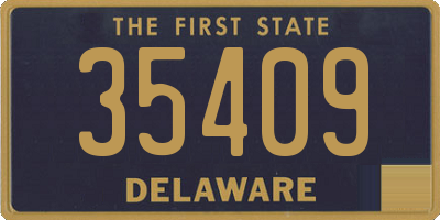 DE license plate 35409