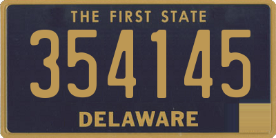 DE license plate 354145