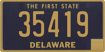 DE license plate 35419