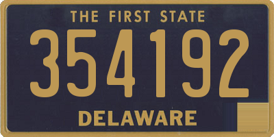 DE license plate 354192