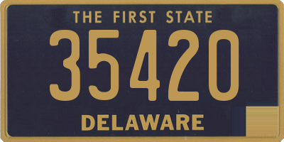 DE license plate 35420