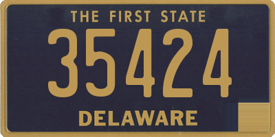 DE license plate 35424