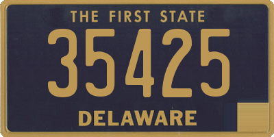 DE license plate 35425