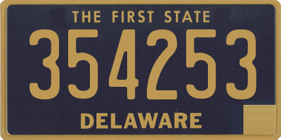 DE license plate 354253