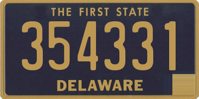 DE license plate 354331