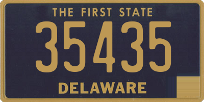 DE license plate 35435