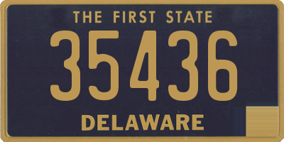 DE license plate 35436
